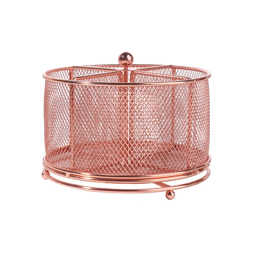 Metal 360° Rotating Mesh Pencil Holder 4 Compartments Hollowed-out Desktop Storage Container Multi-Purpose Smooth
Metal 360° Rotating Mesh Pencil Holder 4 Compartments Hollowed-out Desktop Storage Container Multi-Purpose Smooth