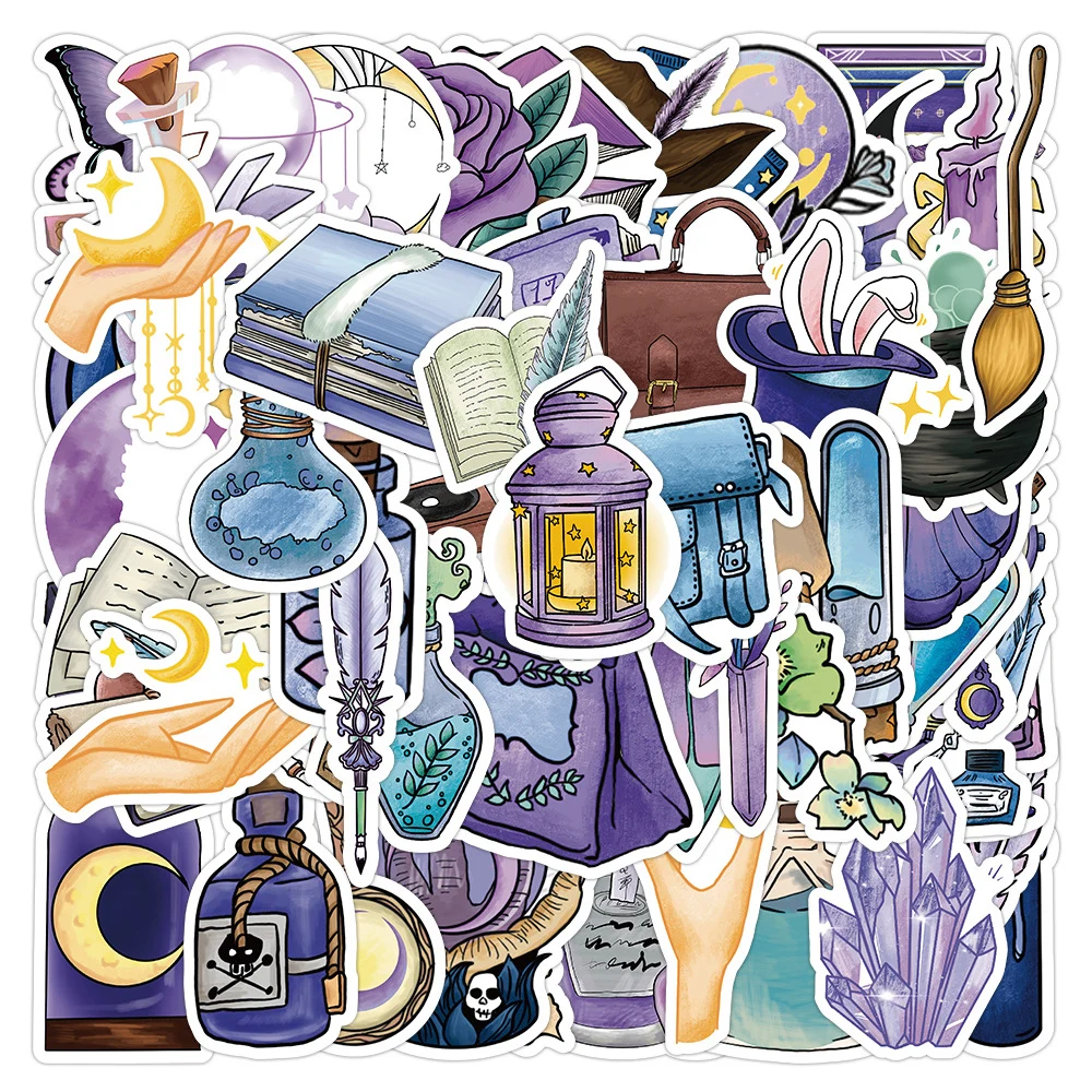 10/30/50pcs Magic Witch Potion Crystal Stickers Aesthetic Decals Graffiti Laptop Scrapbook Luggage PVC Vintage Cool Sticker Toys
10/30/50pcs Magic Witch Potion Crystal Stickers Aesthetic Decals Graffiti Laptop Scrapbook Luggage PVC Vintage Cool Sticker Toys