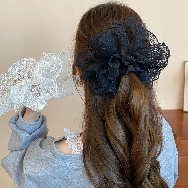 Large Lace Knitted Scrunchies for Women Fairycore Korean Gentle Headflower Sweet Princess Buns Ponytail Holders Accessories
Large Lace Knitted Scrunchies for Women Fairycore Korean Gentle Headflower Sweet Princess Buns Ponytail Holders Accessories