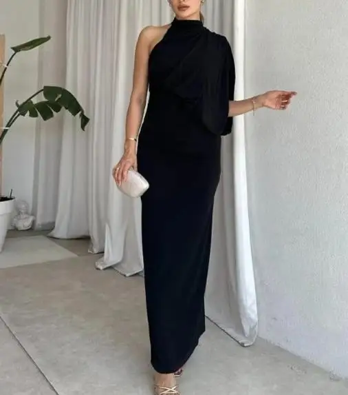 Autumn 2025 High Collar Long Sleeve Button Detail Folded Hip Pack Single Dress Solid Color
Autumn 2025 High Collar Long Sleeve Button Detail Folded Hip Pack Single Dress Solid Color