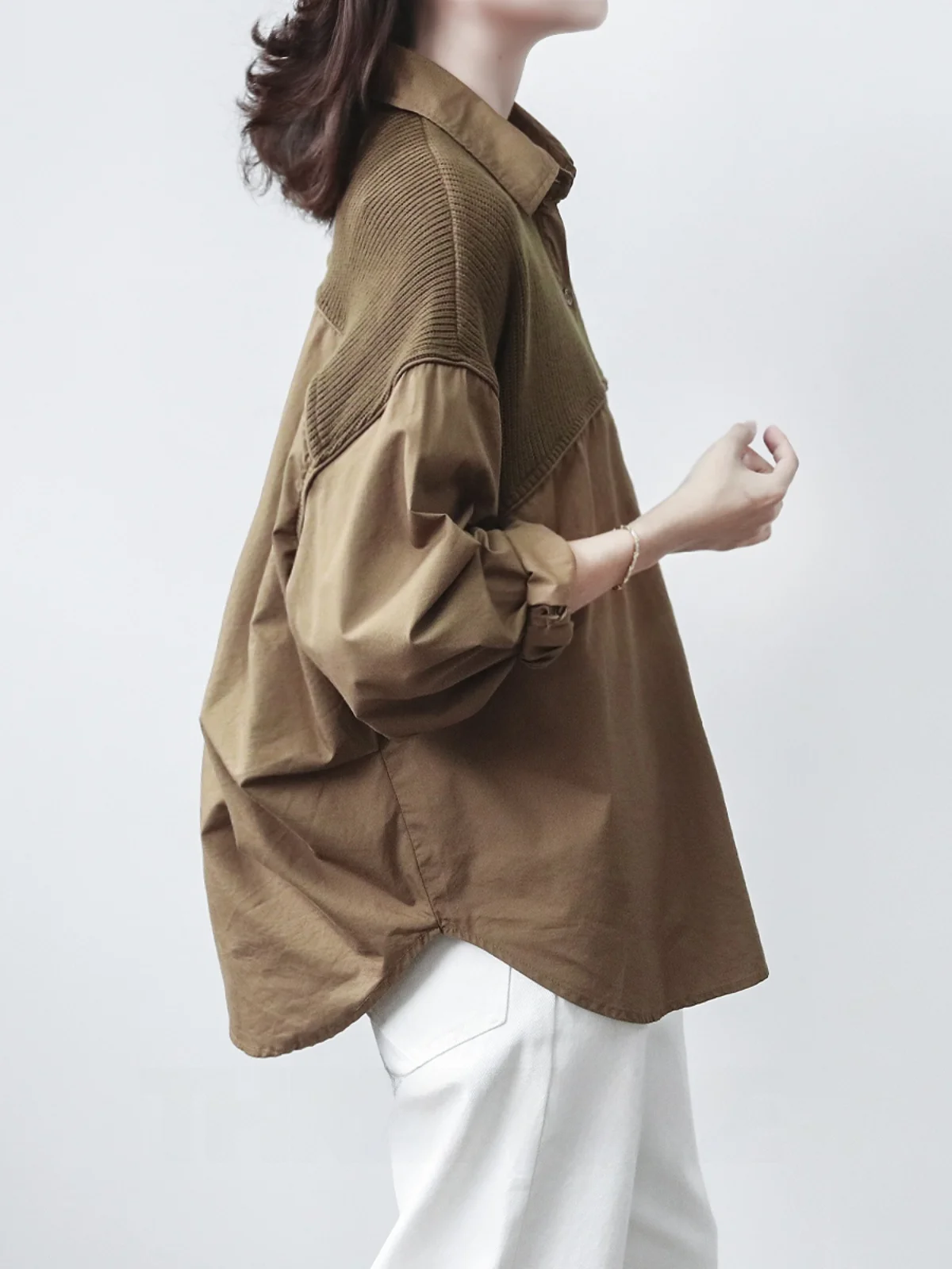 Retro Women's Loose Fit Ne irt Color Blo Design Versatile Long Sve Commute Sle Korean Version Tailend Batch
Retro Women's Loose Fit Ne irt Color Blo Design Versatile Long Sve Commute Sle Korean Version Tailend Batch