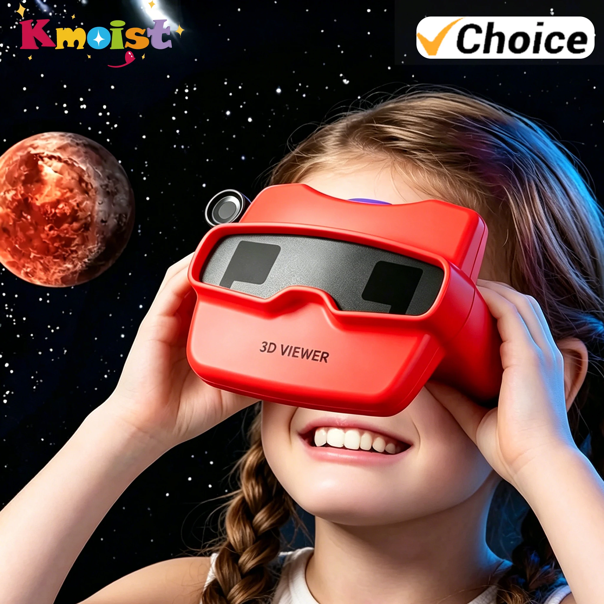 Science Story with 6 Reel 3D Stereoscopic Viewer Toy Red/Blue Color Portable View-Master Education Viewing Machine Toys Gifts
Science Story with 6 Reel 3D Stereoscopic Viewer Toy Red/Blue Color Portable View-Master Education Viewing Machine Toys Gifts