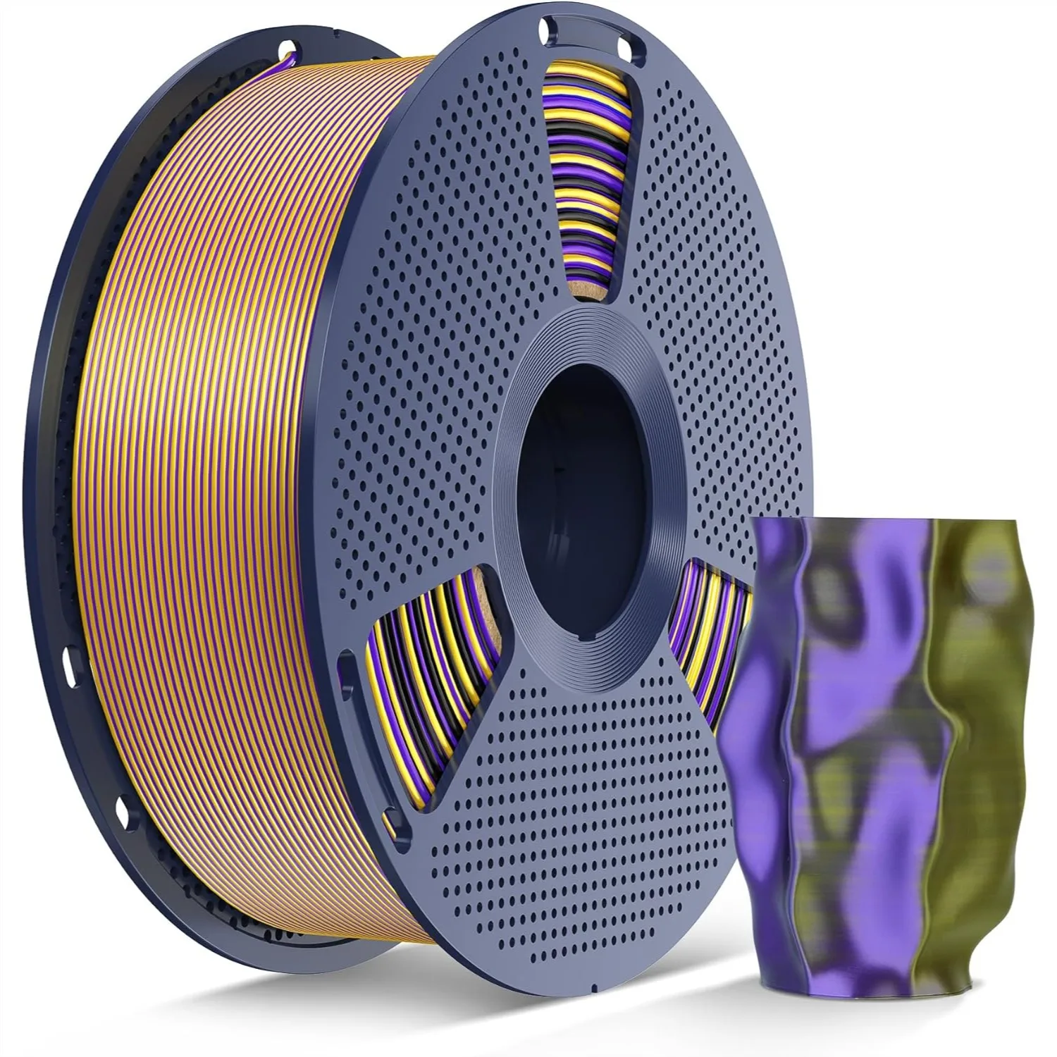 Triple Color Silk PLA Filament 1.75mm, Shiny 3D Printer Filament with Smooth Surface, 1KG Spool
Triple Color Silk PLA Filament 1.75mm, Shiny 3D Printer Filament with Smooth Surface, 1KG Spool