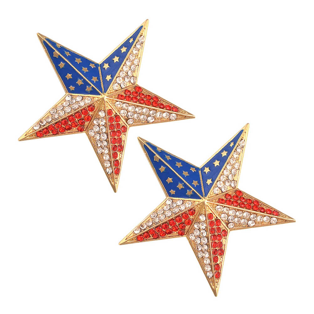 2pcs American Flag Alloy Brooch Pins Creative Star Design National Lapel Badge Dress Accessories Costume Decoration Gift For
2pcs American Flag Alloy Brooch Pins Creative Star Design National Lapel Badge Dress Accessories Costume Decoration Gift For