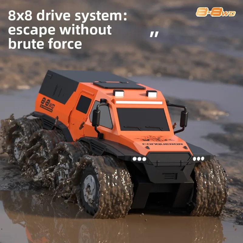 8-Wheel Water & Land Amphibious RC Truck, 4WD High Speed Off-Road Climbing Stunt R/C Vehicle for Children
8-Wheel Water & Land Amphibious RC Truck, 4WD High Speed Off-Road Climbing Stunt R/C Vehicle for Children