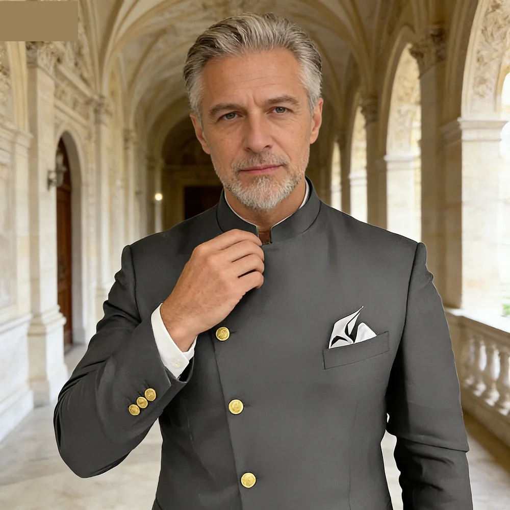 Men's Single-breasted Tuxedo 2-Piece Slim Fit Jacket And Pants Formal Wedding Smoking Suit for Groomsmen And Special Occasions
Men's Single-breasted Tuxedo 2-Piece Slim Fit Jacket And Pants Formal Wedding Smoking Suit for Groomsmen And Special Occasions