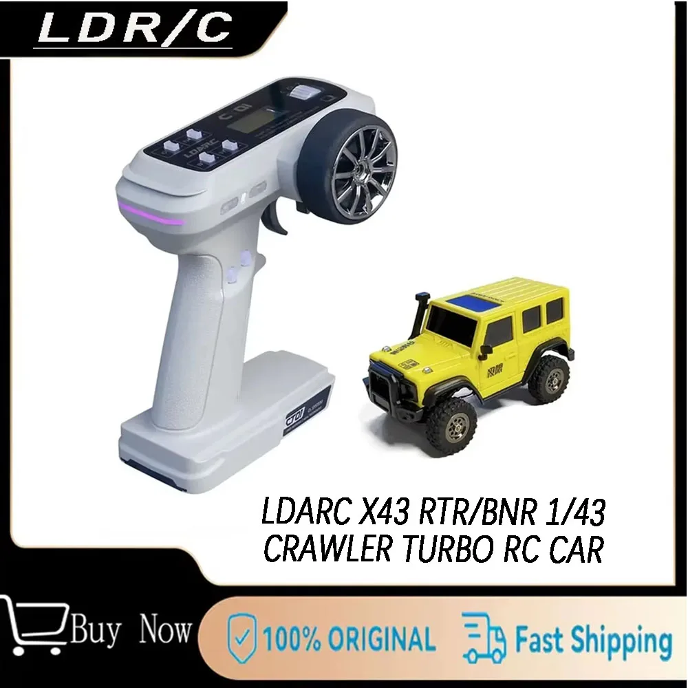 LDARC X43 RTR/BNR 1/43 Crawler Turbo RC Car 4WD Remote Control Mini Climbing Indoor Racing Vehicle Toy off Roader for Kids Adult
LDARC X43 RTR/BNR 1/43 Crawler Turbo RC Car 4WD Remote Control Mini Climbing Indoor Racing Vehicle Toy off Roader for Kids Adult