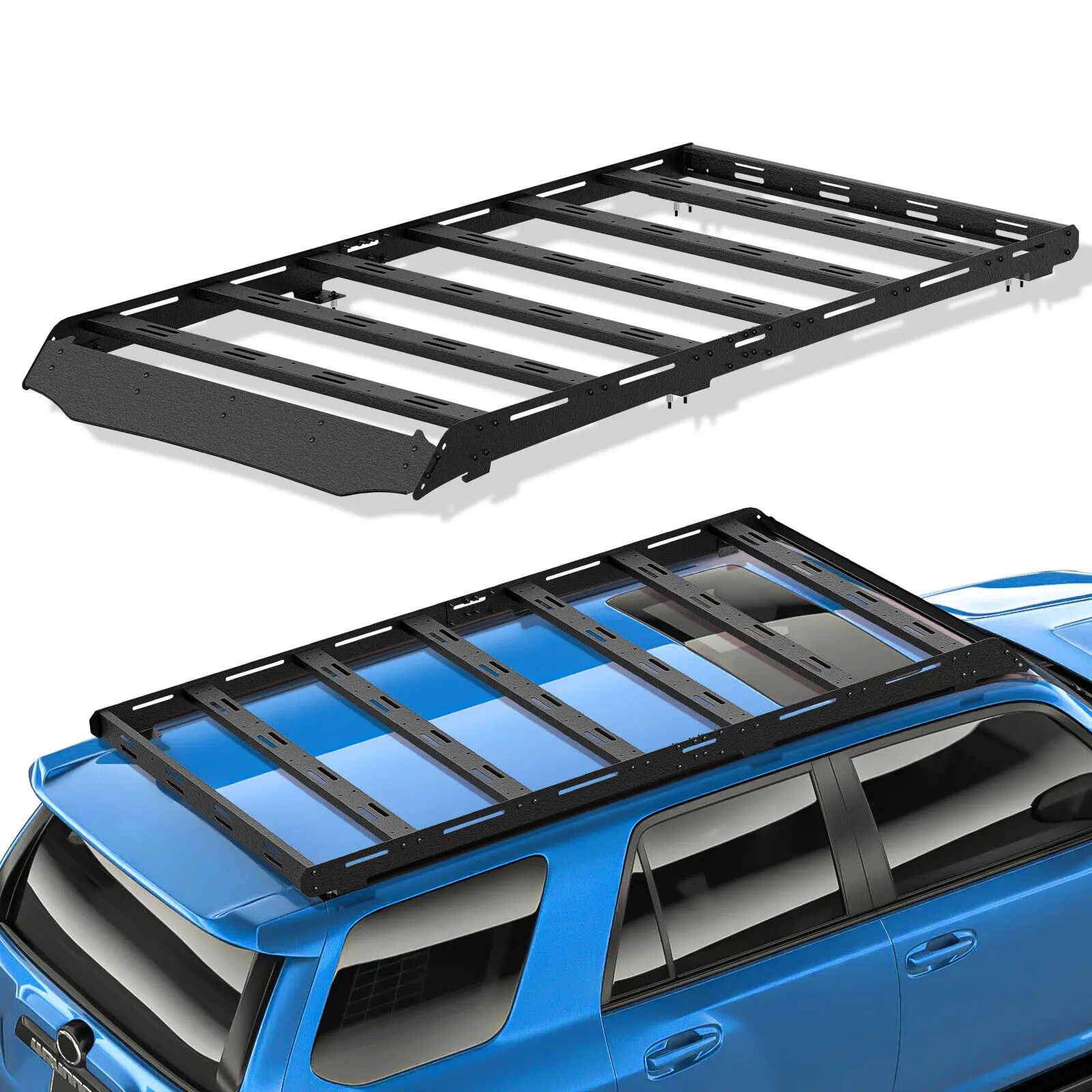 800 LBS Full Size Roof Rack Cargo Carrier Basket Overland Roof Top Luggage Storage Holder for 2010-2024 Toyota 4Runner 5th Gen
800 LBS Full Size Roof Rack Cargo Carrier Basket Overland Roof Top Luggage Storage Holder for 2010-2024 Toyota 4Runner 5th Gen