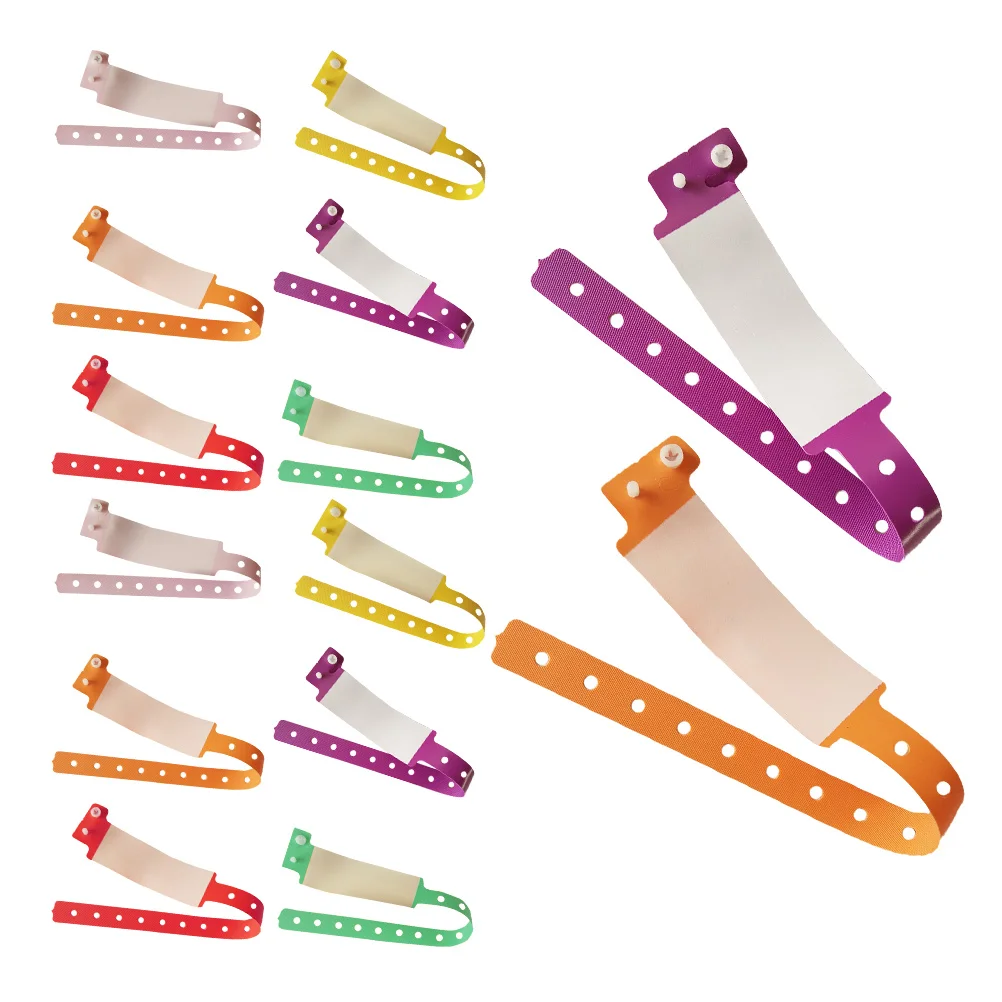 Plastic Wristbands PVC Adjustable Waterproof Arm Id Sports Party VIP Bracelets for Events Exhibitions Festivals
Plastic Wristbands PVC Adjustable Waterproof Arm Id Sports Party VIP Bracelets for Events Exhibitions Festivals