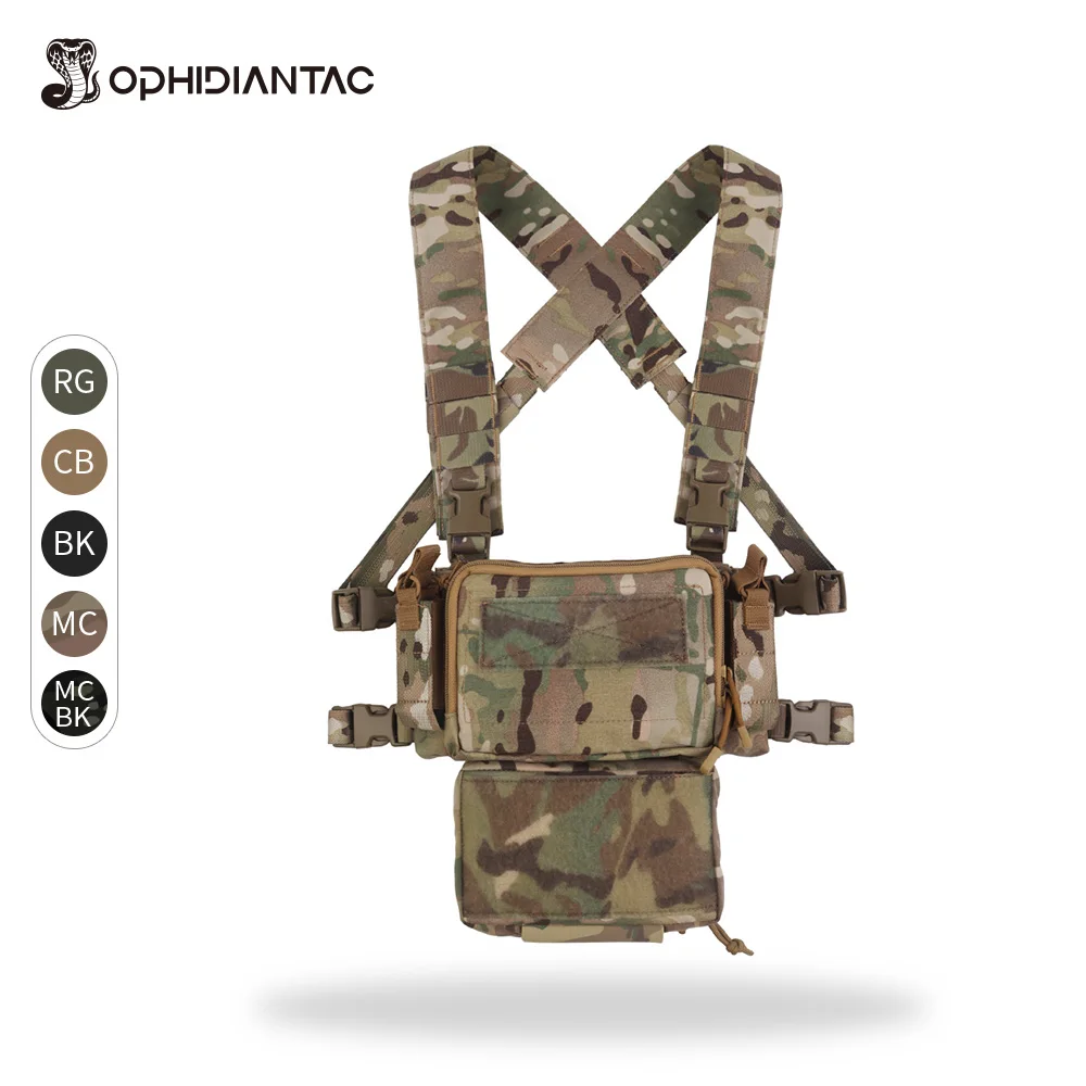 OPHIDIANTAC D3CRM Chest Rig Set Chest Rig With Drop Pouch and 5.56 Triple Mag Pack for CS Game
OPHIDIANTAC D3CRM Chest Rig Set Chest Rig With Drop Pouch and 5.56 Triple Mag Pack for CS Game