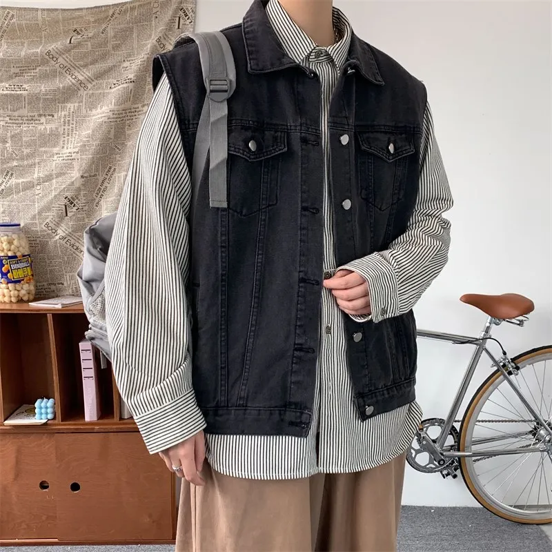 Waed Denim Vest ex Spring Autumn New Sle Loose Fit Versatile Casual Faion for Couples Youth ular Single Button C...
Waed Denim Vest ex Spring Autumn New Sle Loose Fit Versatile Casual Faion for Couples Youth ular Single Button C...
