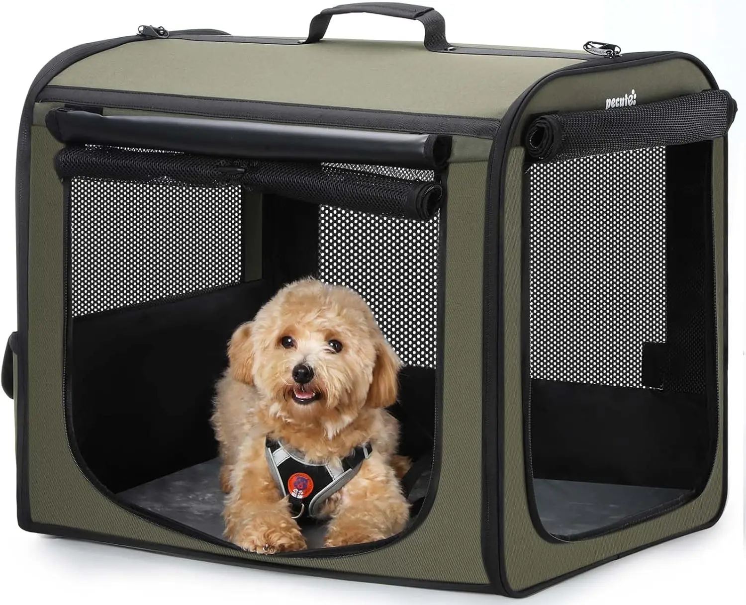 Lightweight Foldable Dog Carrier, Portable Pet Crate for Travel and Home Use, Breathable Design with Curtain
Lightweight Foldable Dog Carrier, Portable Pet Crate for Travel and Home Use, Breathable Design with Curtain