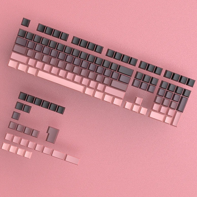 Keycap spot black mold gradual change side engraving luminous 133 key mechanical keycap PBT two-color injection molding original
Keycap spot black mold gradual change side engraving luminous 133 key mechanical keycap PBT two-color injection molding original
