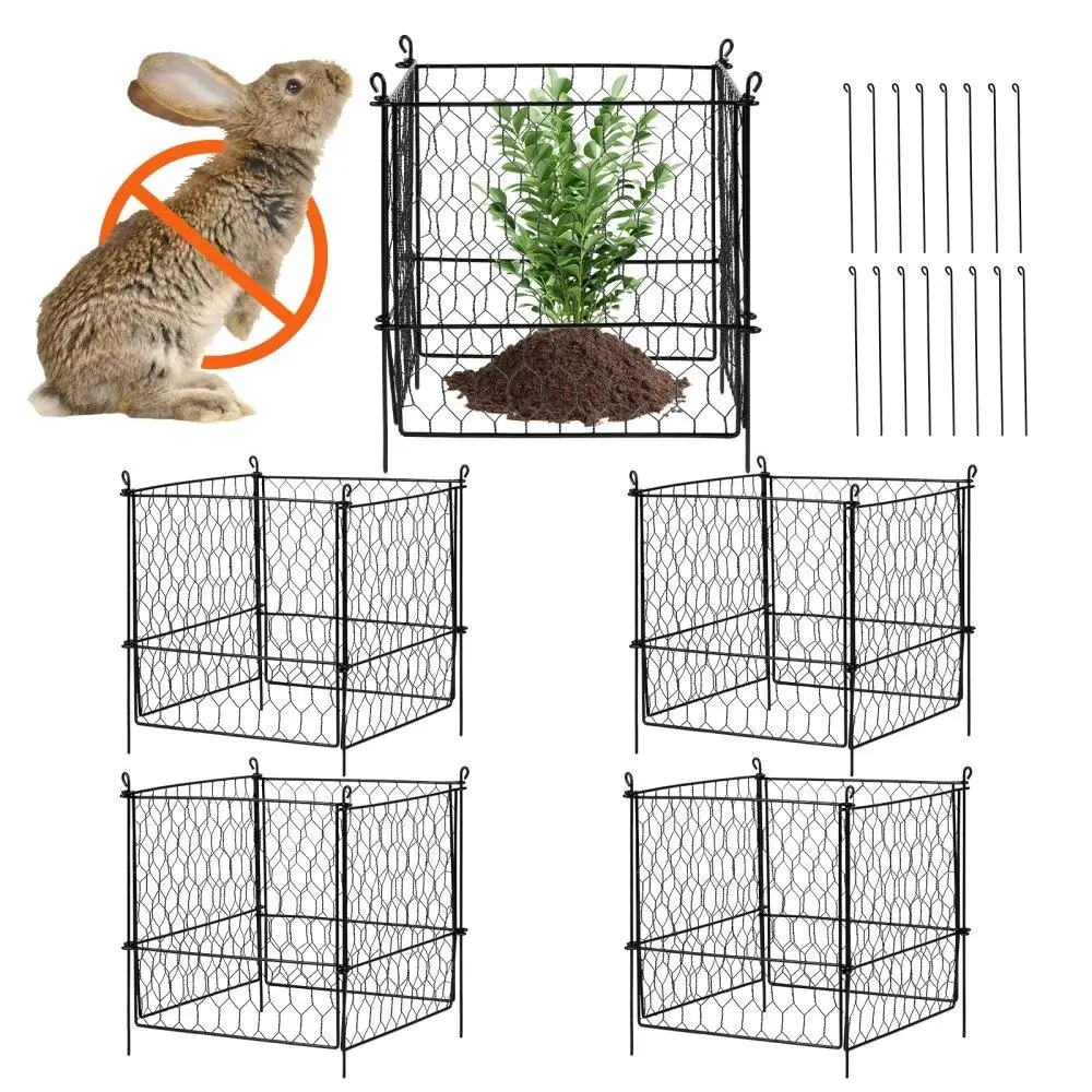 4-Pack Plant Protector Chicken Wire Mesh for outdoor Flowers Vegetables 13.4x13.4 Metal Mesh Animal Protection
4-Pack Plant Protector Chicken Wire Mesh for outdoor Flowers Vegetables 13.4x13.4 Metal Mesh Animal Protection