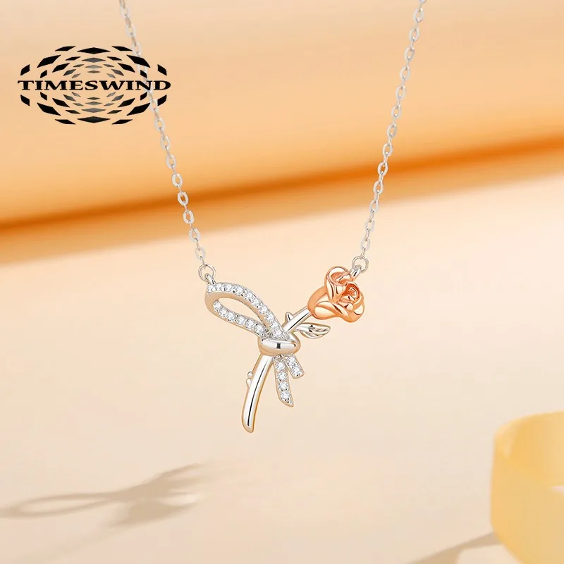TIMESWIND Sweet S925 Silver Rose Bouquet of Flowers Pendant Women Necklace with Certificate
TIMESWIND Sweet S925 Silver Rose Bouquet of Flowers Pendant Women Necklace with Certificate