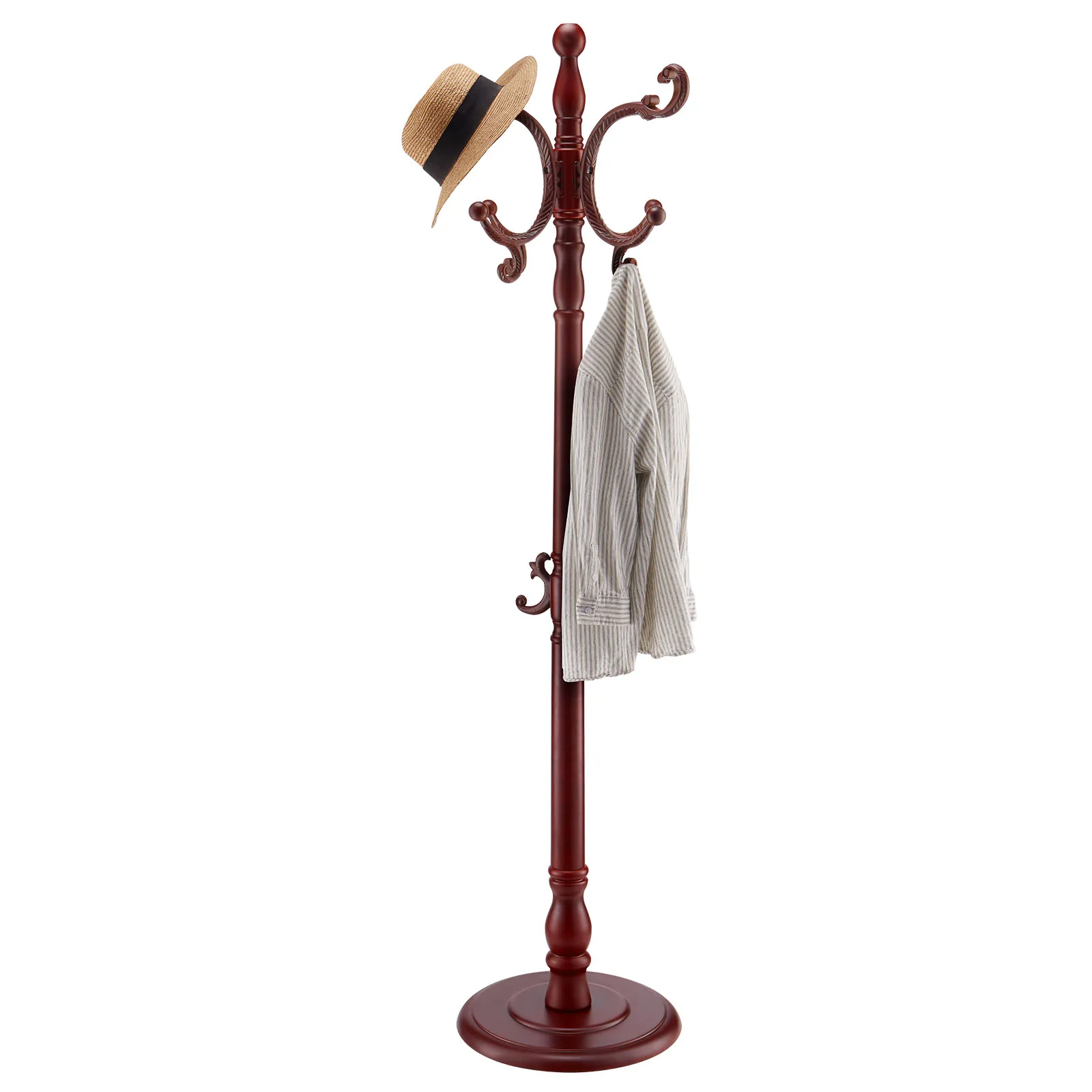 SucceBuy Coat Rack Freestanding Wooden Coats Rack Stand with Weighted Base Free Standing Hall Coat Tree for Entryway Bedroom
SucceBuy Coat Rack Freestanding Wooden Coats Rack Stand with Weighted Base Free Standing Hall Coat Tree for Entryway Bedroom