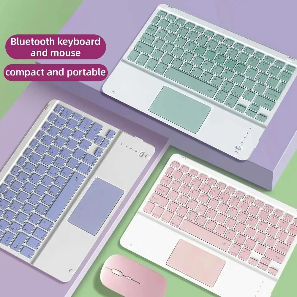 10 inch Bluetooth Keyboard Touchpad Wireless Keyboard For iPad Samsung Xiaomi Huawei Lenovo Bluetooth Keyboard and Mouse
10 inch Bluetooth Keyboard Touchpad Wireless Keyboard For iPad Samsung Xiaomi Huawei Lenovo Bluetooth Keyboard and Mouse