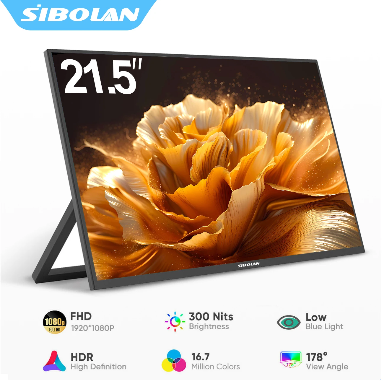 Портативный монитор SIBOLAN 21,5 дюйма, IPS, 1080P FHD, TYPE-C, HDMI, расширенный экран для ноутбука, Xbox, PS4, PS5, Switch
Портативный монитор SIBOLAN 21,5 дюйма, IPS, 1080P FHD, TYPE-C, HDMI, расширенный экран для ноутбука, Xbox, PS4, PS5, Switch