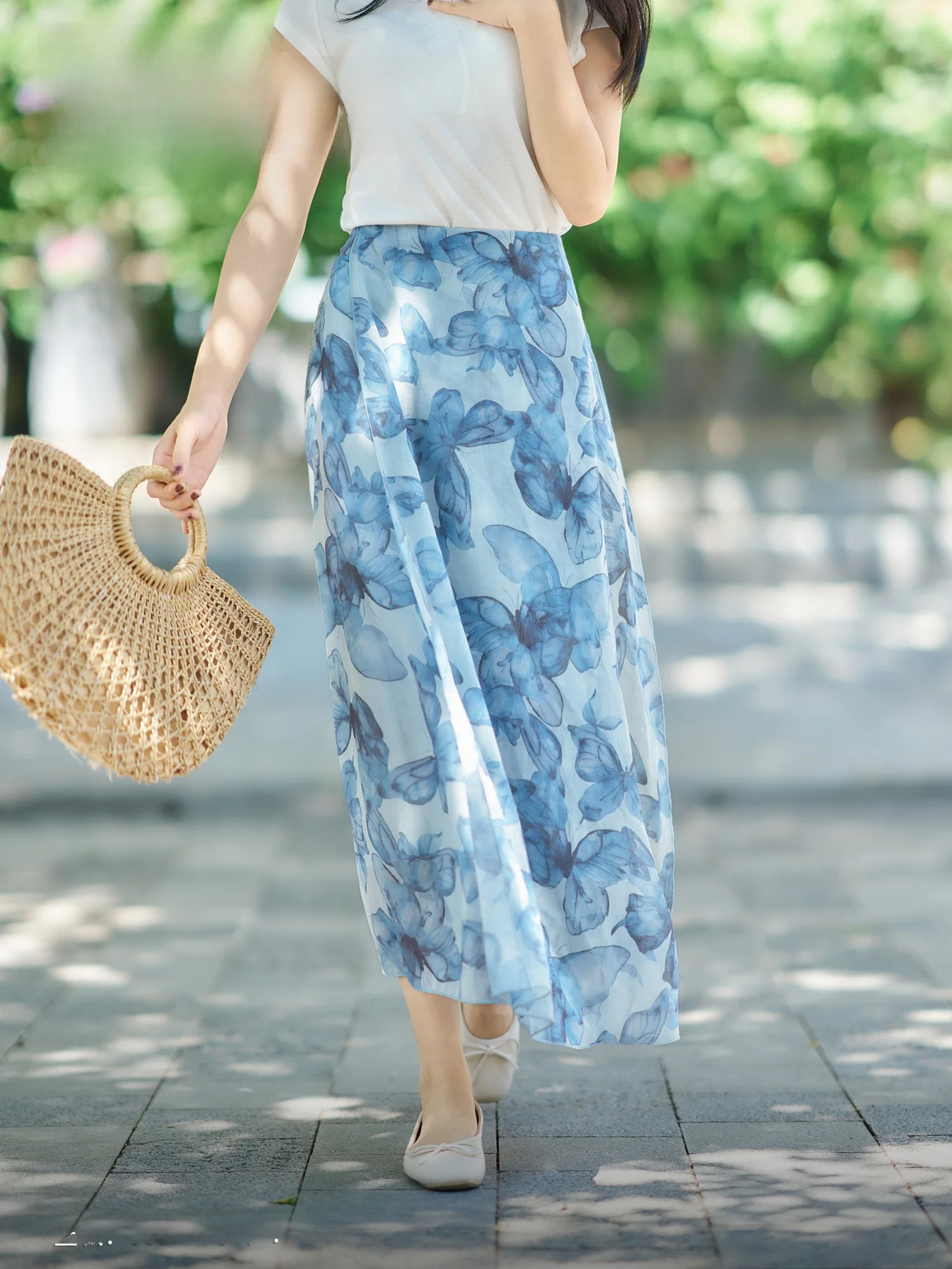 High Waist Printed Gentle Slimming Long Skirt Women's Fashion Polyester Fiber A-Line Skirt Standard Fit Summer 2025
High Waist Printed Gentle Slimming Long Skirt Women's Fashion Polyester Fiber A-Line Skirt Standard Fit Summer 2025
