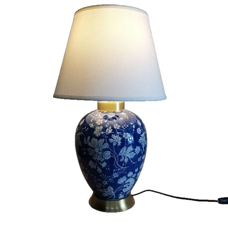 New Chinese light luxury ceramic desk lamp living room bedroom bedside lamp office Chinese style zen lamps
New Chinese light luxury ceramic desk lamp living room bedroom bedside lamp office Chinese style zen lamps