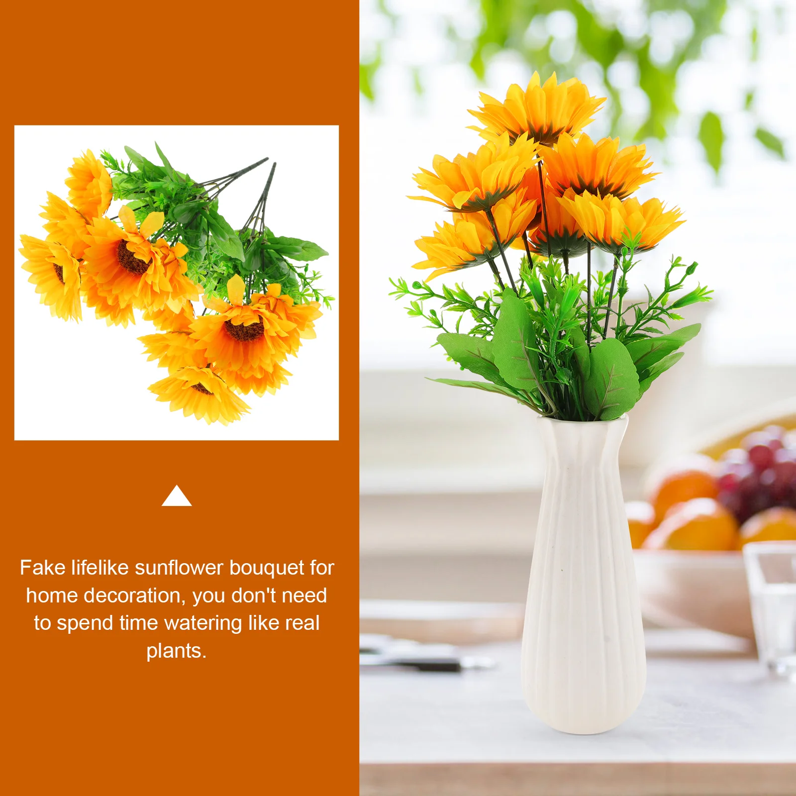 2 Pcs Plant Simulated Sunflower Stems Decorate Artificial Bouquets Sunflowers Plants
2 Pcs Plant Simulated Sunflower Stems Decorate Artificial Bouquets Sunflowers Plants