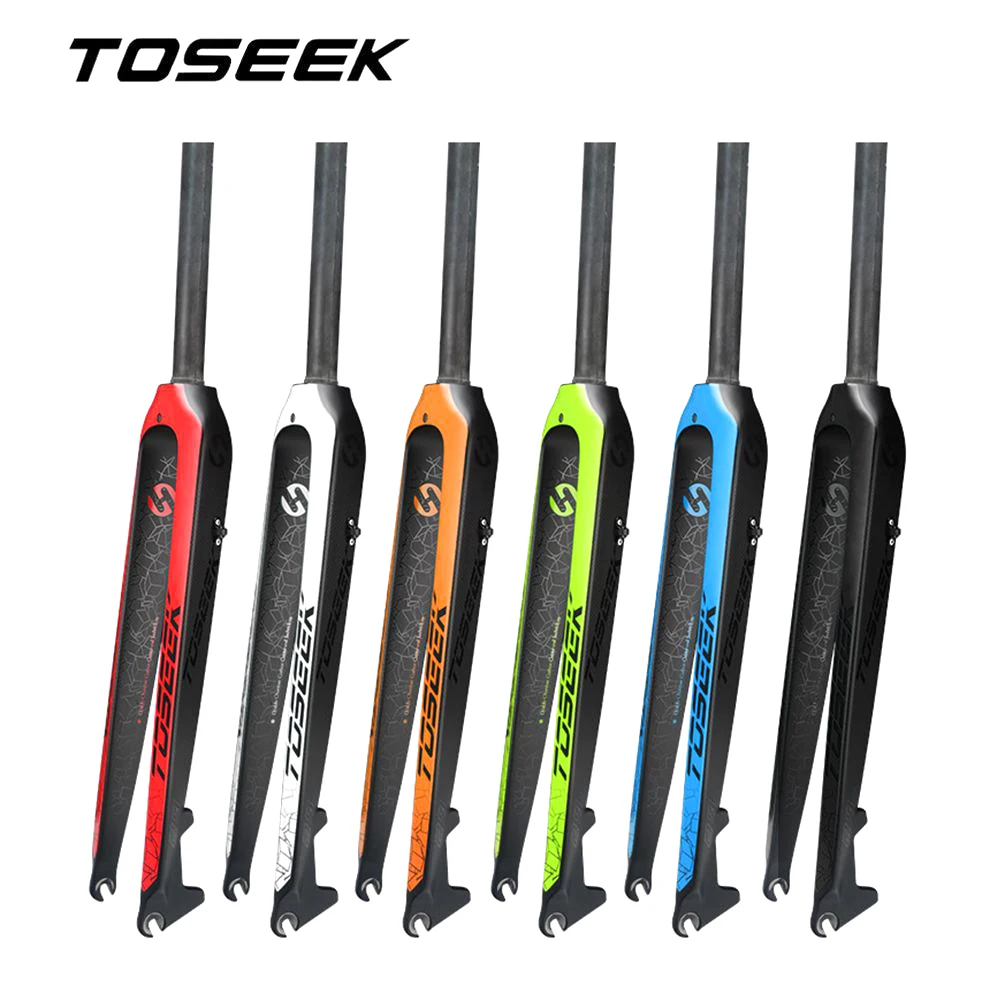 TOSEEK MTB Bike Fork T800 Carbon Fiber Rigid Forks Mountain Bicycle Front Fork Fit for Wheel 26er 27.5er 29er
TOSEEK MTB Bike Fork T800 Carbon Fiber Rigid Forks Mountain Bicycle Front Fork Fit for Wheel 26er 27.5er 29er