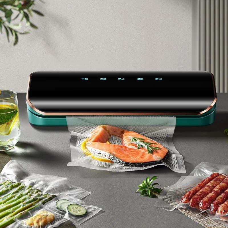 99kpa Strong Suction Vacuum Food Sealer Machine for Home Use with 110 Vacuum Bags 220V
99kpa Strong Suction Vacuum Food Sealer Machine for Home Use with 110 Vacuum Bags 220V