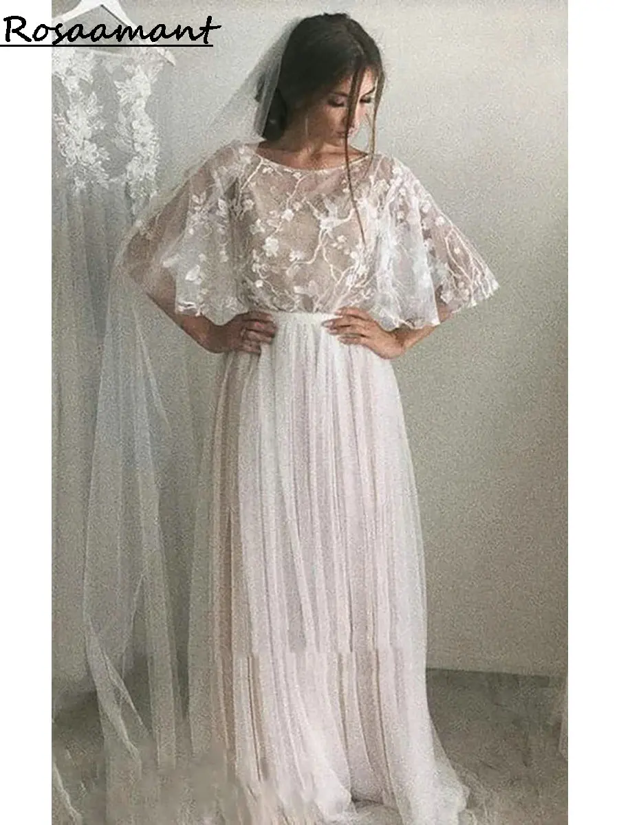 Vintage Illusion Batwing Sleeve A-Line Wedding Dresses Appliques Lace Country Bridals Gowns
Vintage Illusion Batwing Sleeve A-Line Wedding Dresses Appliques Lace Country Bridals Gowns
