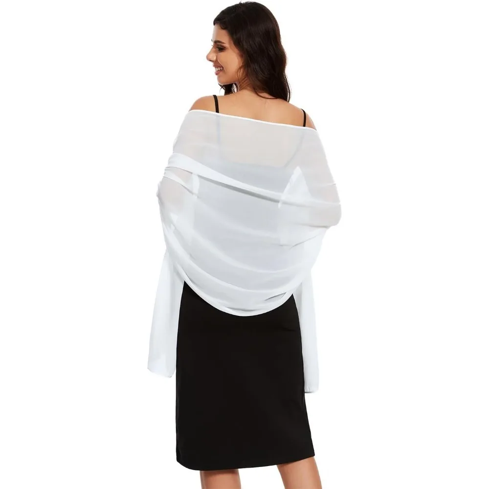 Shawls and Wraps for Women Evening Formal Dresses Chiffon Wedding Shawl Wraps Scarve
Shawls and Wraps for Women Evening Formal Dresses Chiffon Wedding Shawl Wraps Scarve