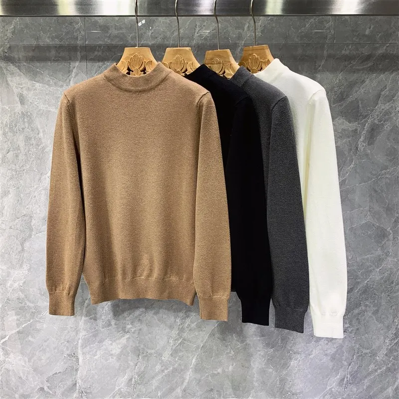 Мужской шерстяной свитер с высоким воротом на осень-зиму, облегающий, теплый, молодежный, модный, с длинным рукавом, цветной топ
Мужской шерстяной свитер с высоким воротом на осень-зиму, облегающий, теплый, молодежный, модный, с длинным рукавом, цветной топ