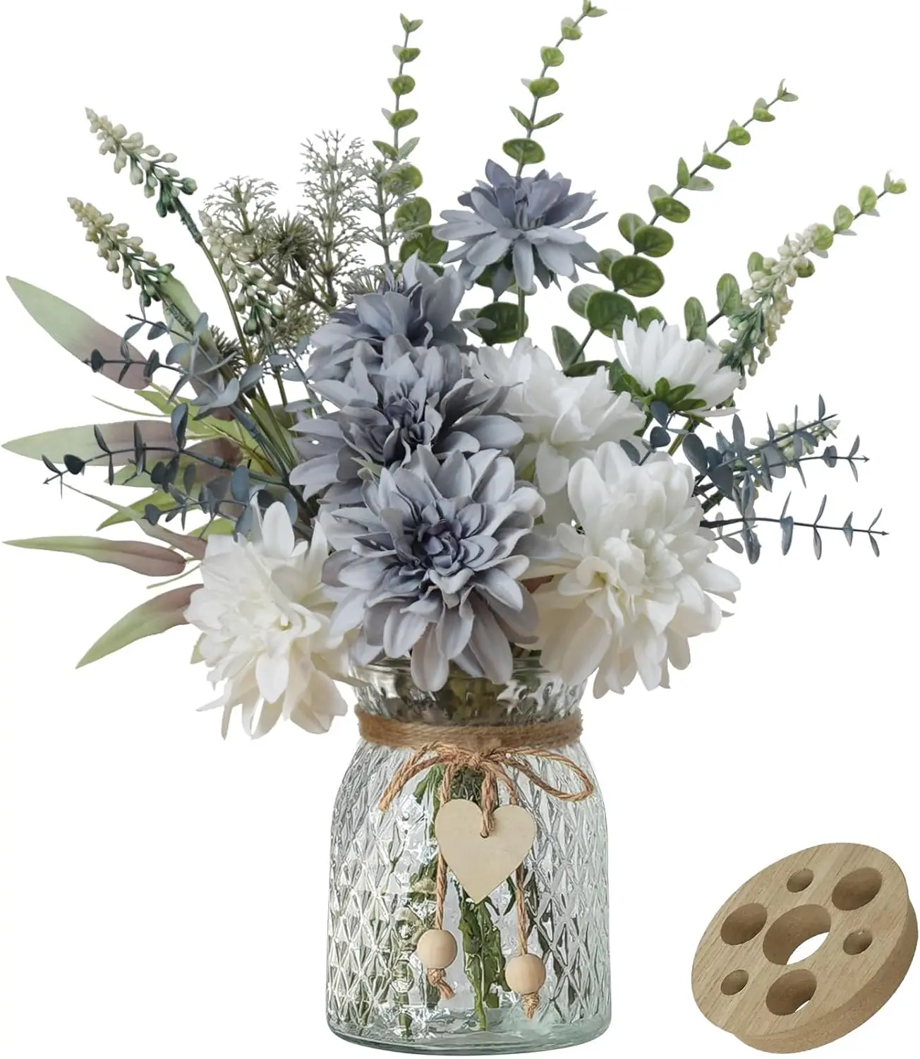 Fake Flowers with Vase,Silk Dahlia Flowers,Artificial Flowers in Vase,Centerpiece Table Decorations,Flower Centerpieces
Fake Flowers with Vase,Silk Dahlia Flowers,Artificial Flowers in Vase,Centerpiece Table Decorations,Flower Centerpieces