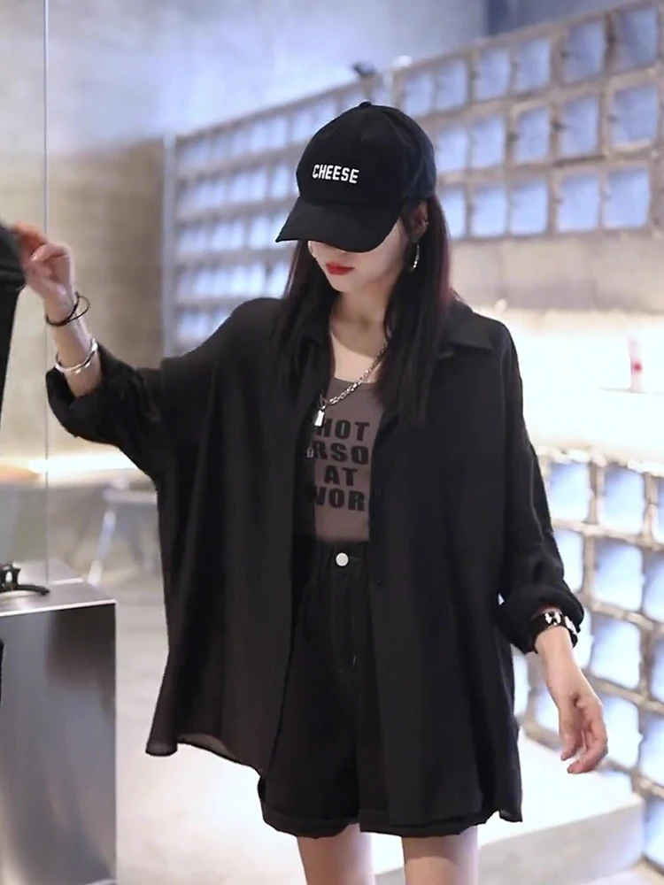 Loose Long Sleeve Women's Casual Sun Protection Shirt Spring Autumn New Style Single Pocket Korean Version Lazy Style Coat
Loose Long Sleeve Women's Casual Sun Protection Shirt Spring Autumn New Style Single Pocket Korean Version Lazy Style Coat