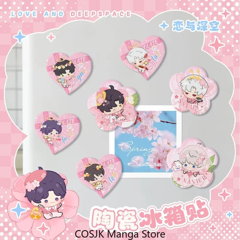Anime Love and Deepspace Character Fridge Magnet Heart Shaped Ceramic Flower Refrigerator Magnet Fandom Decor Collectible Gift
Anime Love and Deepspace Character Fridge Magnet Heart Shaped Ceramic Flower Refrigerator Magnet Fandom Decor Collectible Gift