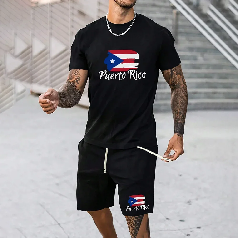 North American Fashion Men's Casual Short Sleeve Set, 3D Printed Pattern, Lightweight and Breathable, Sports, Outdoor Set
North American Fashion Men's Casual Short Sleeve Set, 3D Printed Pattern, Lightweight and Breathable, Sports, Outdoor Set
