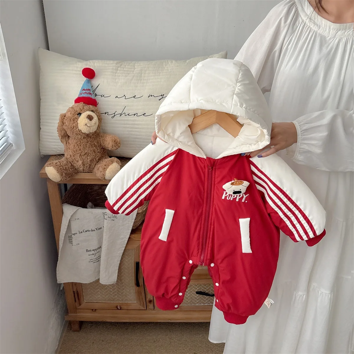 Christmas Toddler Kids Girls Bodysuits New Winter Hooded Infant Baby Girls Rompers Ins Cartoon Printed Newborn Girl Jumpsuits
Christmas Toddler Kids Girls Bodysuits New Winter Hooded Infant Baby Girls Rompers Ins Cartoon Printed Newborn Girl Jumpsuits