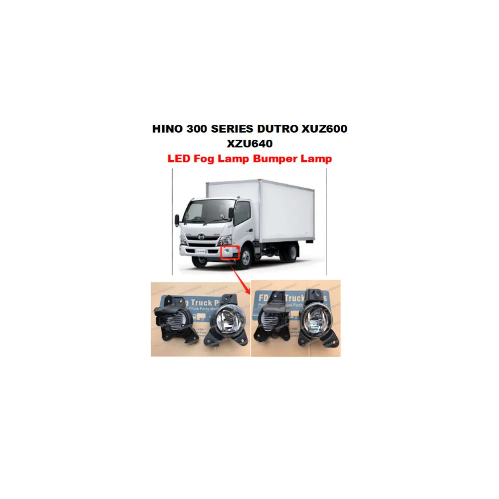 FDONG LED Fog Lamp Bumper Lamp Wide or Narrow for HINO 300 SERIES DUTRO XUZ600 XZU640 81210-37190 60017-18C001T 60017-18C002T
FDONG LED Fog Lamp Bumper Lamp Wide or Narrow for HINO 300 SERIES DUTRO XUZ600 XZU640 81210-37190 60017-18C001T 60017-18C002T