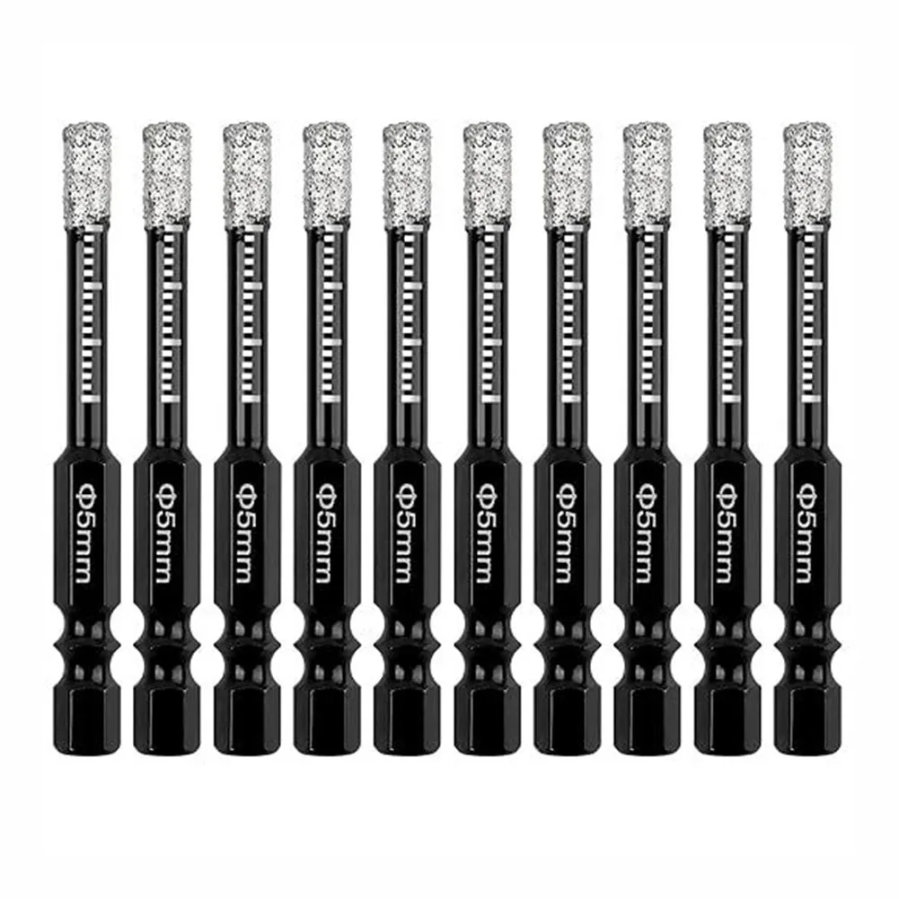 10pcs/set Hex Handle Vacuum Brazed Diamond Dry Drill Bits Ceramic Marble Granite Tile Hole Saw Cutter 5mm
10pcs/set Hex Handle Vacuum Brazed Diamond Dry Drill Bits Ceramic Marble Granite Tile Hole Saw Cutter 5mm