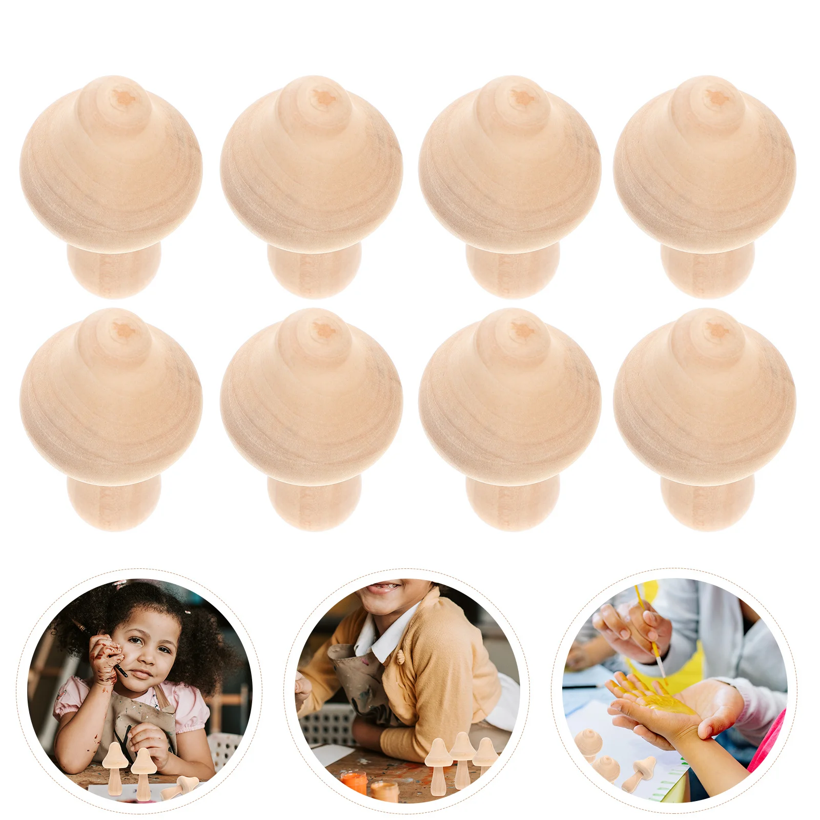 10pcs Wooden Models Mini Adorn Graffiti Decor Diy Graffiti Modeling Painting Unfinished Blank Mushroom Set Wood Mushroom
10pcs Wooden Models Mini Adorn Graffiti Decor Diy Graffiti Modeling Painting Unfinished Blank Mushroom Set Wood Mushroom