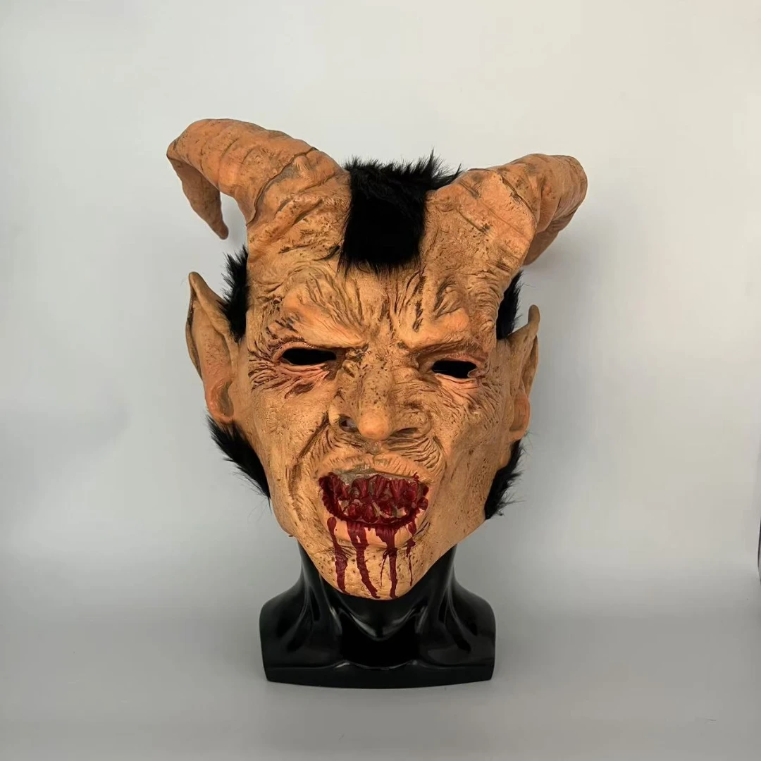 Lucifer Cosplay latex Masks Halloween Costume Scary demon devil movie cosplay Horrible Horn mask Adults Party props
Lucifer Cosplay latex Masks Halloween Costume Scary demon devil movie cosplay Horrible Horn mask Adults Party props