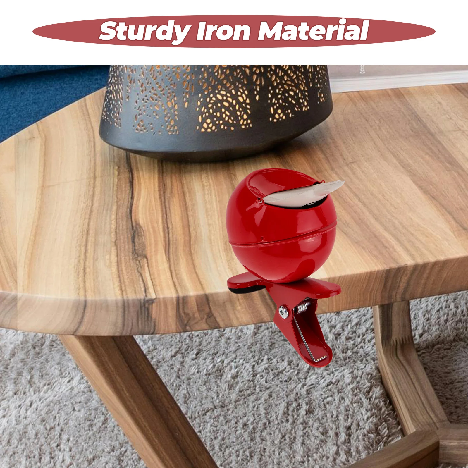 Billiard Shaped Ashtray Metal Table Edge Holder Clamp Windproof Desktop For Home Office Car Travel Indoor Outdoor 
Billiard Shaped Ashtray Metal Table Edge Holder Clamp Windproof Desktop For Home Office Car Travel Indoor Outdoor