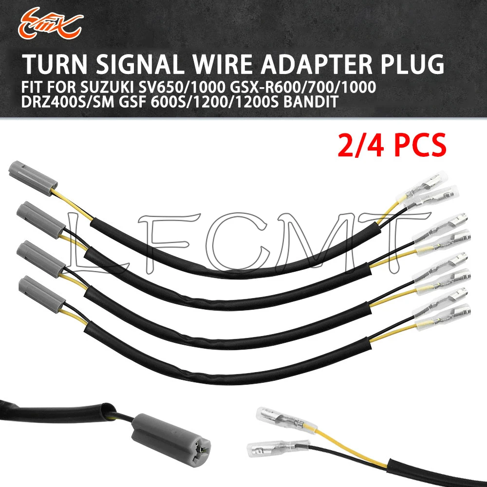 OEM Turn Signals Wire Adapters Indicator Leads Plug Connector Harness Fit for Suzuki SV650/1000 GSX-R600/700/1000 DRZ400S/SM GSF
OEM Turn Signals Wire Adapters Indicator Leads Plug Connector Harness Fit for Suzuki SV650/1000 GSX-R600/700/1000 DRZ400S/SM GSF