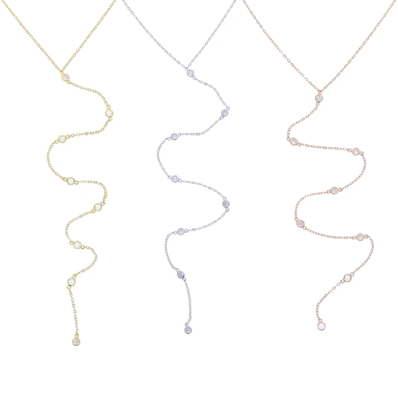 New 100% 925 Sterling Silver Charm Y Shape Lariat Necklace With Cz Paved Delicat Sexy Women Summer Fashion Wedding Long Jewelry
New 100% 925 Sterling Silver Charm Y Shape Lariat Necklace With Cz Paved Delicat Sexy Women Summer Fashion Wedding Long Jewelry