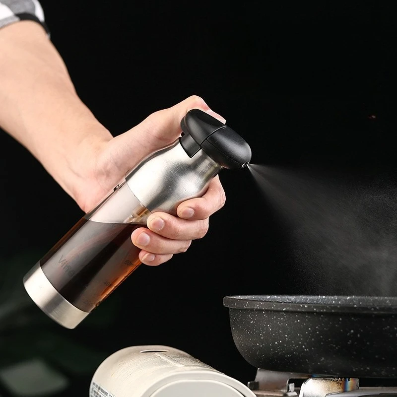 304 Stainless Steel Oil Spray Bottle Squeeze Bottle Double-headed Oil Vinegar Bottles olive oil dispenser for Cooking Salad BBQ
304 Stainless Steel Oil Spray Bottle Squeeze Bottle Double-headed Oil Vinegar Bottles olive oil dispenser for Cooking Salad BBQ