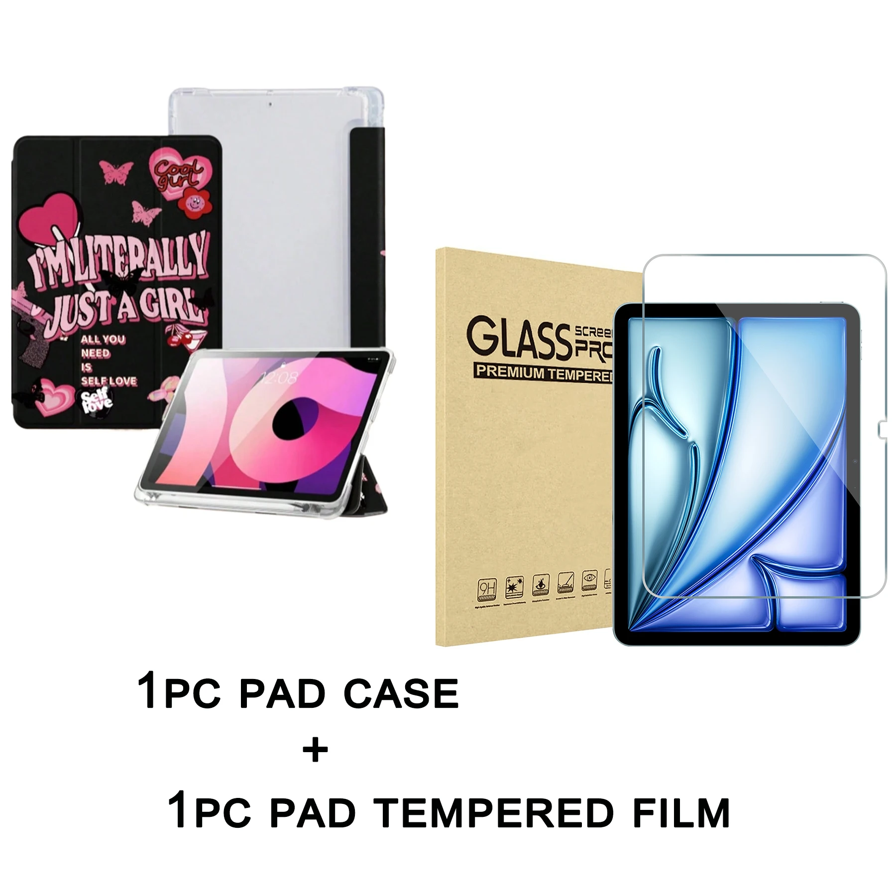 Sweet and cool Case &Tempered film tablet For iPad pro 10/11/2020/6th/7th /8th /Air 3rd/Air 4th/9th gen/Air 5th Gen 2022/Air 11
Sweet and cool Case &Tempered film tablet For iPad pro 10/11/2020/6th/7th /8th /Air 3rd/Air 4th/9th gen/Air 5th Gen 2022/Air 11