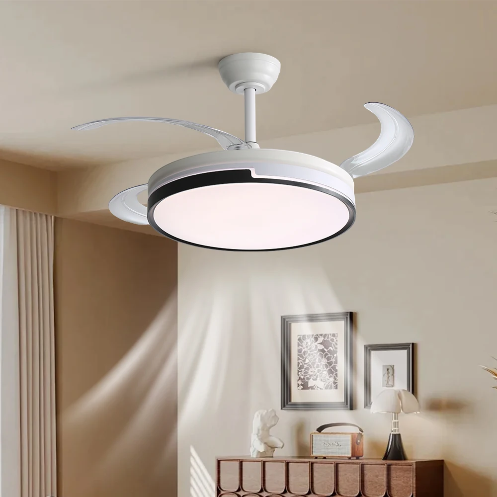 New 42 Inch Retractable Ceiling Fan High Quality Invisible Energy Efficient Ceiling Fan With Light
New 42 Inch Retractable Ceiling Fan High Quality Invisible Energy Efficient Ceiling Fan With Light