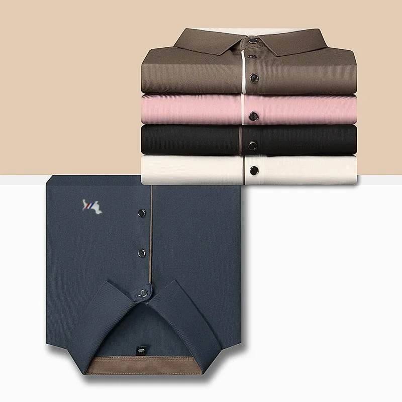 New 2025 men flip collar summer fashion polo shirt comfortable and breathable high-end golf casual business hot selling T-shirt
New 2025 men flip collar summer fashion polo shirt comfortable and breathable high-end golf casual business hot selling T-shirt