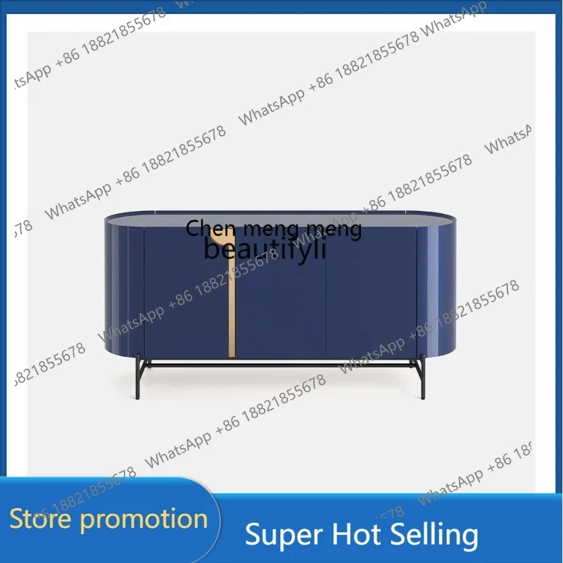 Light Luxury Italian Simple Modern Entrance Cabinet Oval Sideboard Cabinet Arc Curio Cabinet Model Room 1001
Light Luxury Italian Simple Modern Entrance Cabinet Oval Sideboard Cabinet Arc Curio Cabinet Model Room 1001