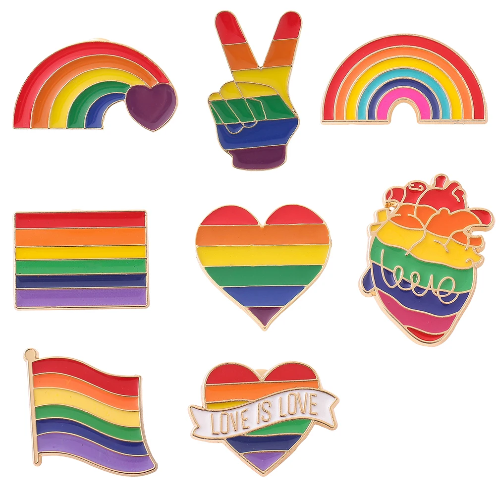Rainbow Colorful Pin Brooches Metal Pride Buttons Pins Versatile Unisex for Backpack Clothing Decor
Rainbow Colorful Pin Brooches Metal Pride Buttons Pins Versatile Unisex for Backpack Clothing Decor