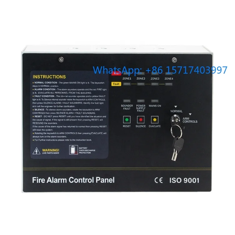50Hz/60Hz Conventional Fire A-larm System Control Panel 4 Zone
50Hz/60Hz Conventional Fire A-larm System Control Panel 4 Zone