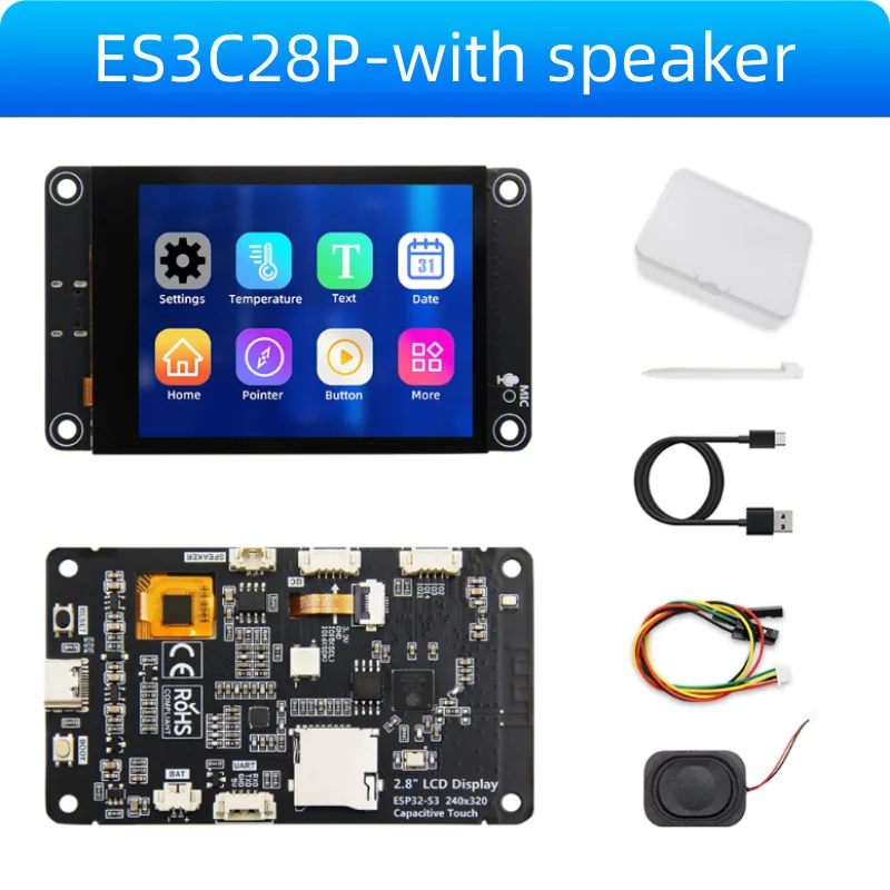 2,8-дюймовая плата разработки ESP32 S3, Wi-Fi, Bluetooth, интеллектуальный дисплей, TFT-модуль, сенсорный экран, поддержка Xiaozh
2,8-дюймовая плата разработки ESP32 S3, Wi-Fi, Bluetooth, интеллектуальный дисплей, TFT-модуль, сенсорный экран, поддержка Xiaozh